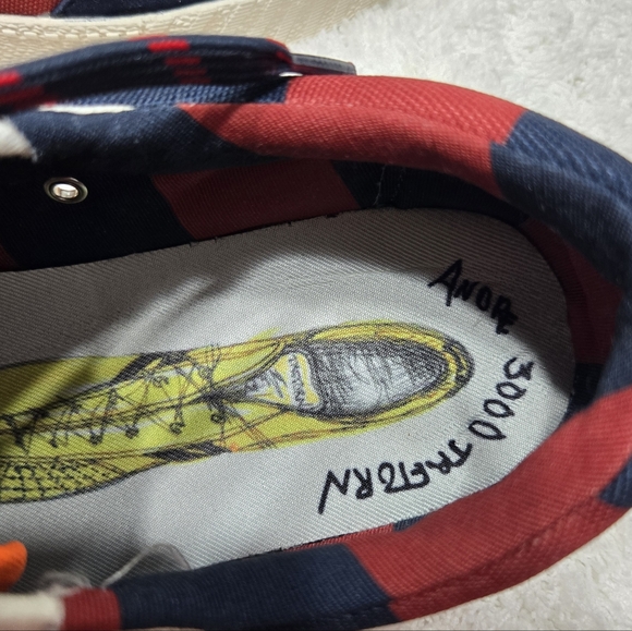 Tretorn Nylite Andre 3000 Men Sneakers sz 10 Red Blue Night Chili Pepper x 3K - Picture 4 of 9